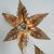 Brass set of 3 flower appliques foto2 l 4