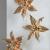 Brass set of 3 flower appliques foto3 l 2